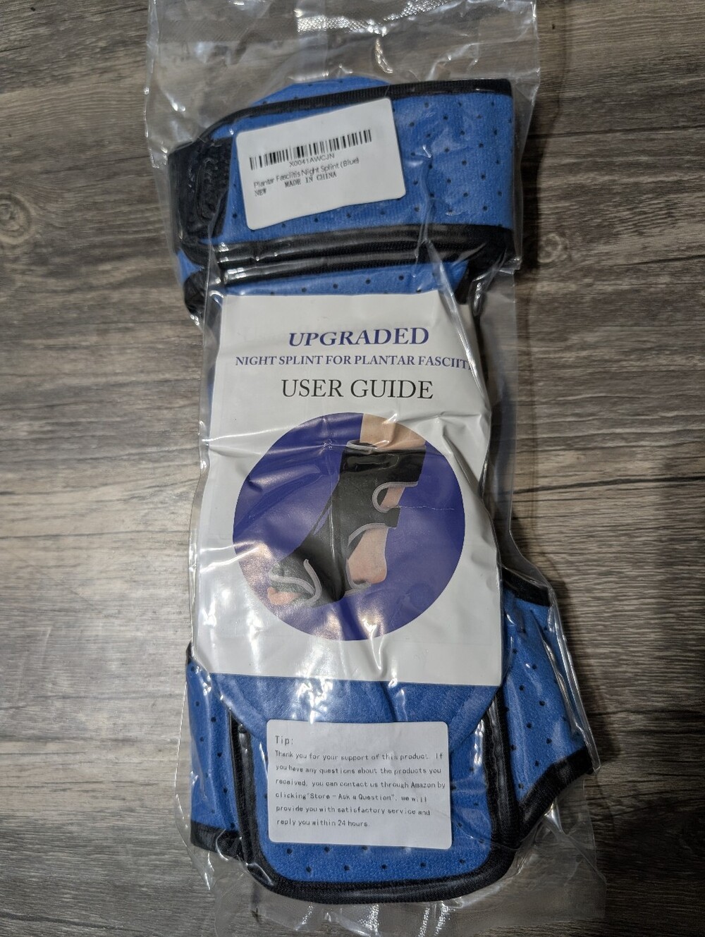Blue Night Splint for Plantar Fasciitis - Support Brace